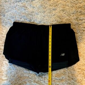 New Balance L Black Grey Running Shorts